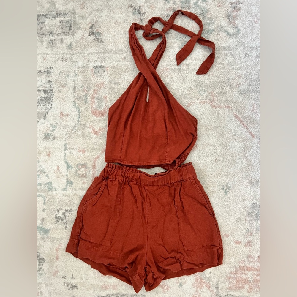 Abercrombie Linen Blend 2 Piece Set
